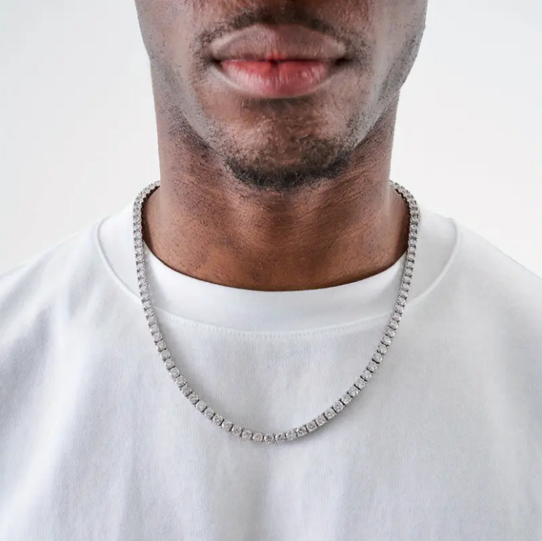 Łańcuch Tennis pozłacany 5,0mm