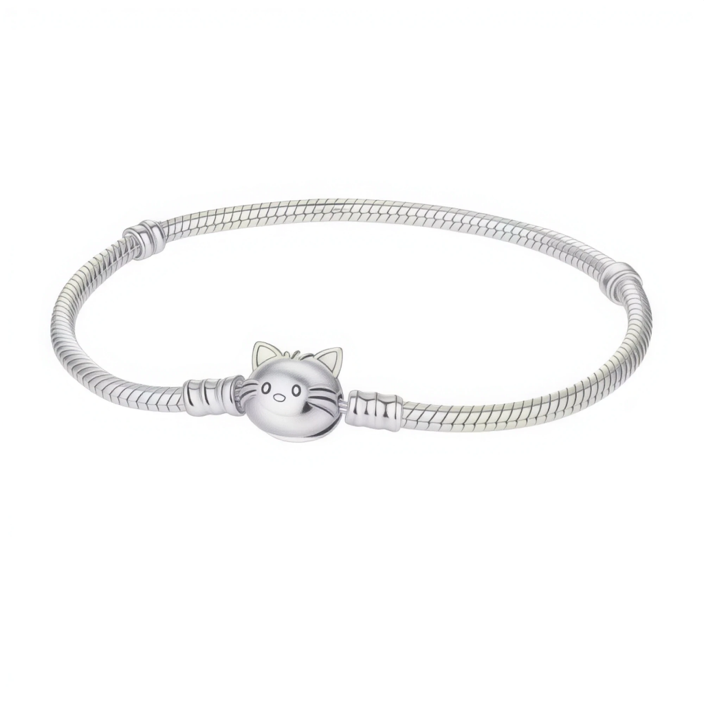 Bransoletka o splocie wężykowym "Koci Urok"