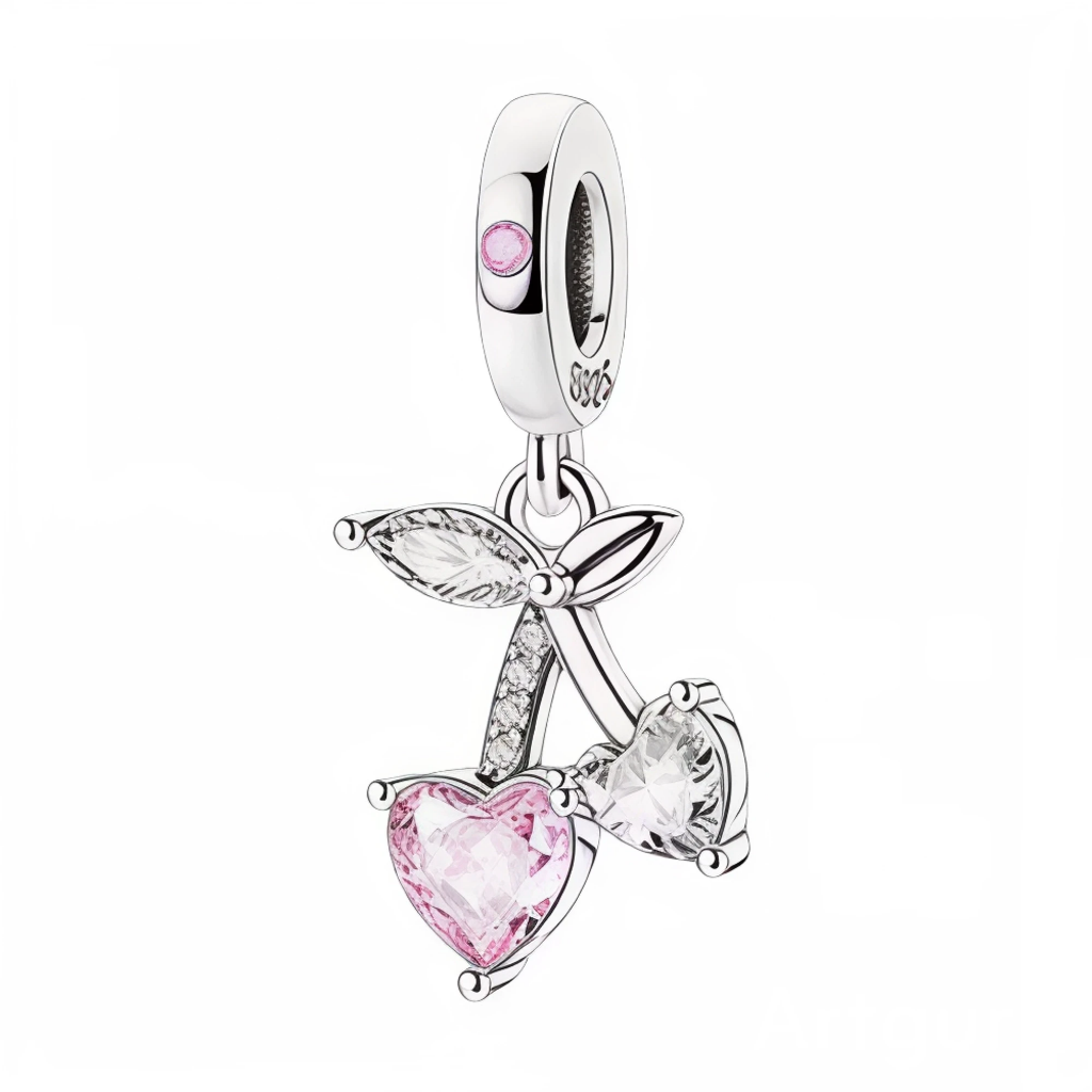 Charms-zawieszka Cherry Hearts