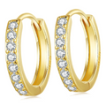 Kolczyki Gold Ring srebro 925