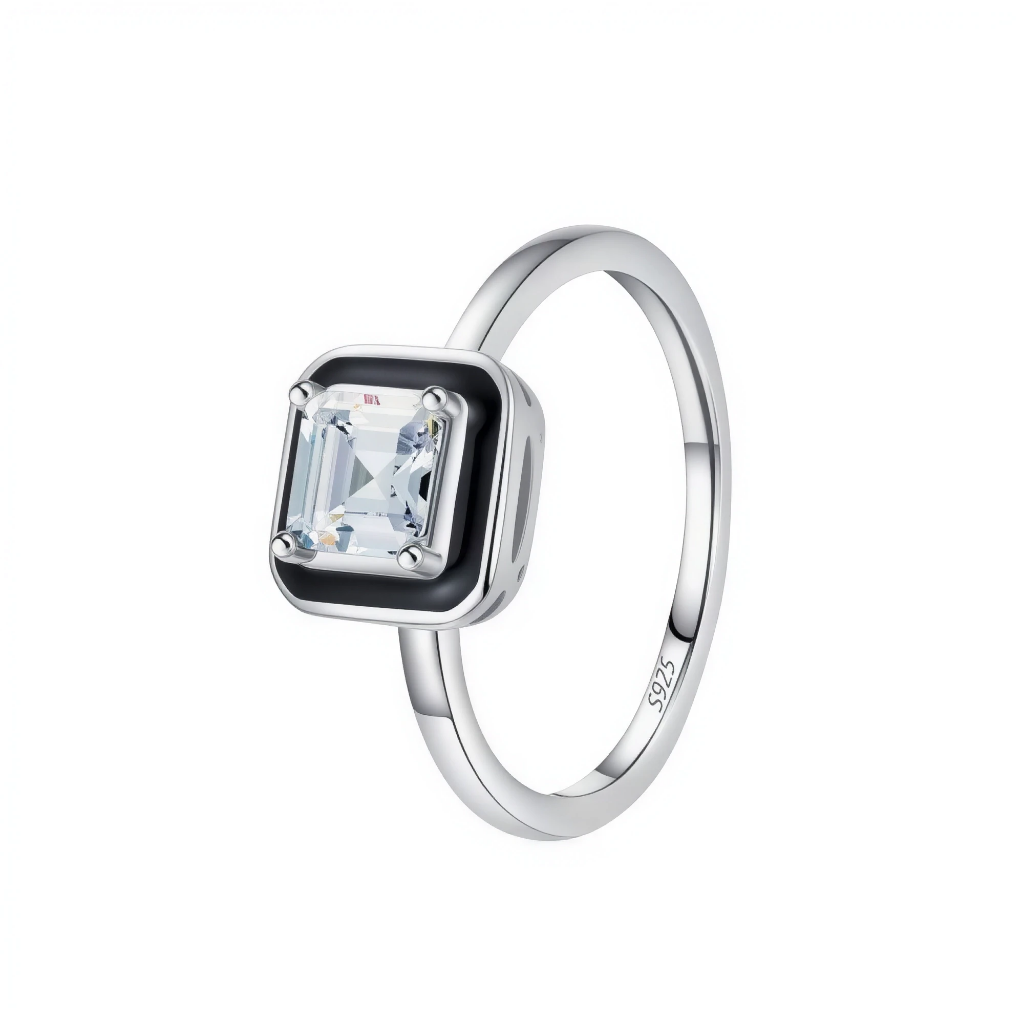 Pierścionek Crystal Frame S925