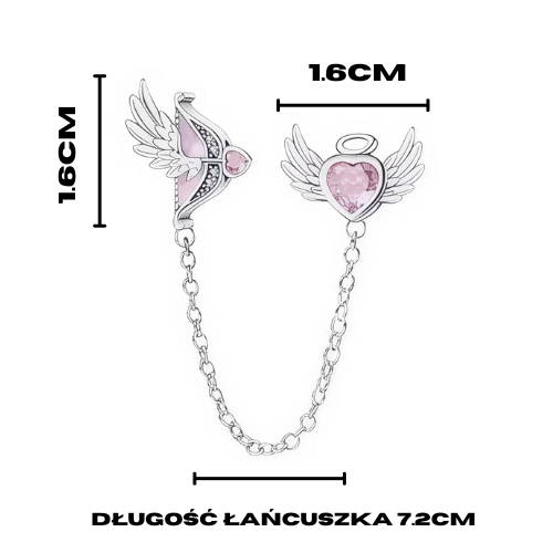Charms-zawieszka Angel Heart