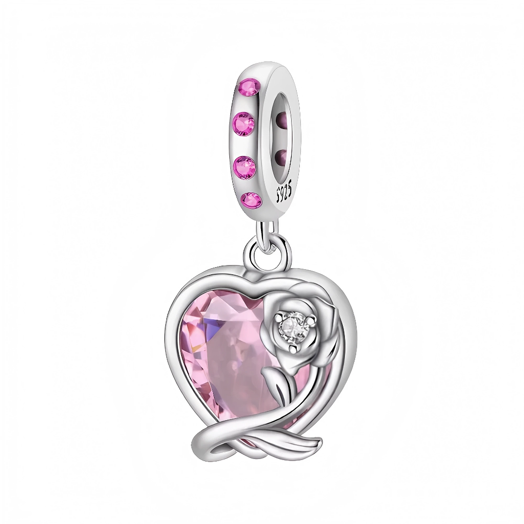 Charms-zawieszka Sekret Różowego Serca